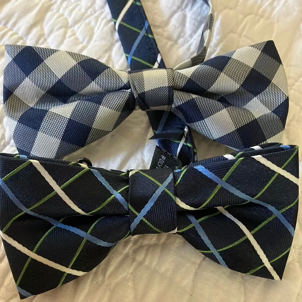 Boys Plaid Bow Ties
